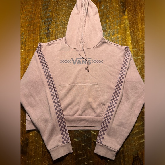 Vans Tops - Vans Aura Crop Hoodie Women's SZ Large Blush Pink